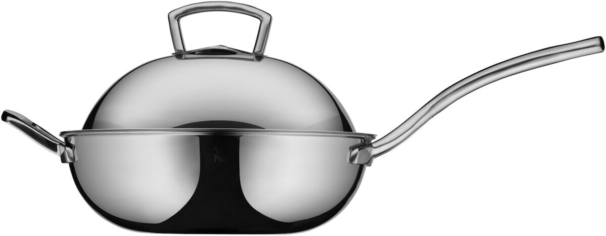 ماهیتابه ووک 28 سانت وی ام اف آلمان - مدل WMF Wok Multiply mit Metalldeckel به همراه درب فلزی و سبد بخارپز